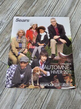 Vtg 2011 Sears Canada Catalogue Autumn Winter Fall French Edition Retro Book